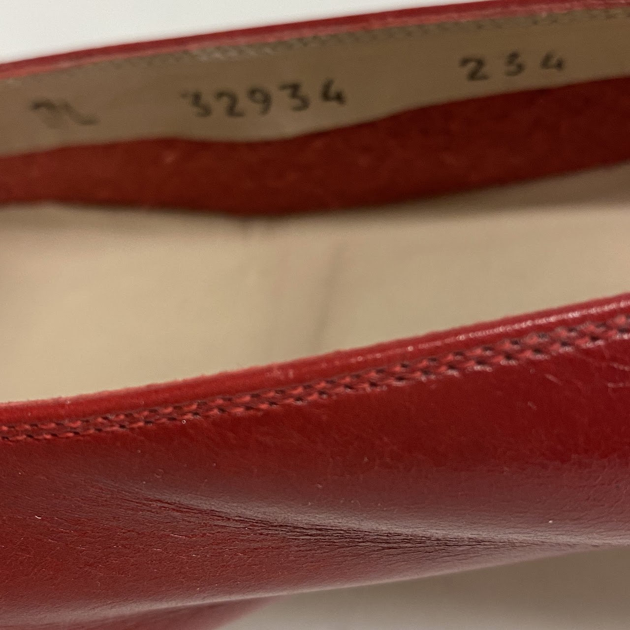 Salvatore Ferragamo Red Low Pumps