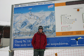 Douglas at the ski lift, Mürren