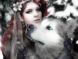 Wolf And Green Eyed Girl