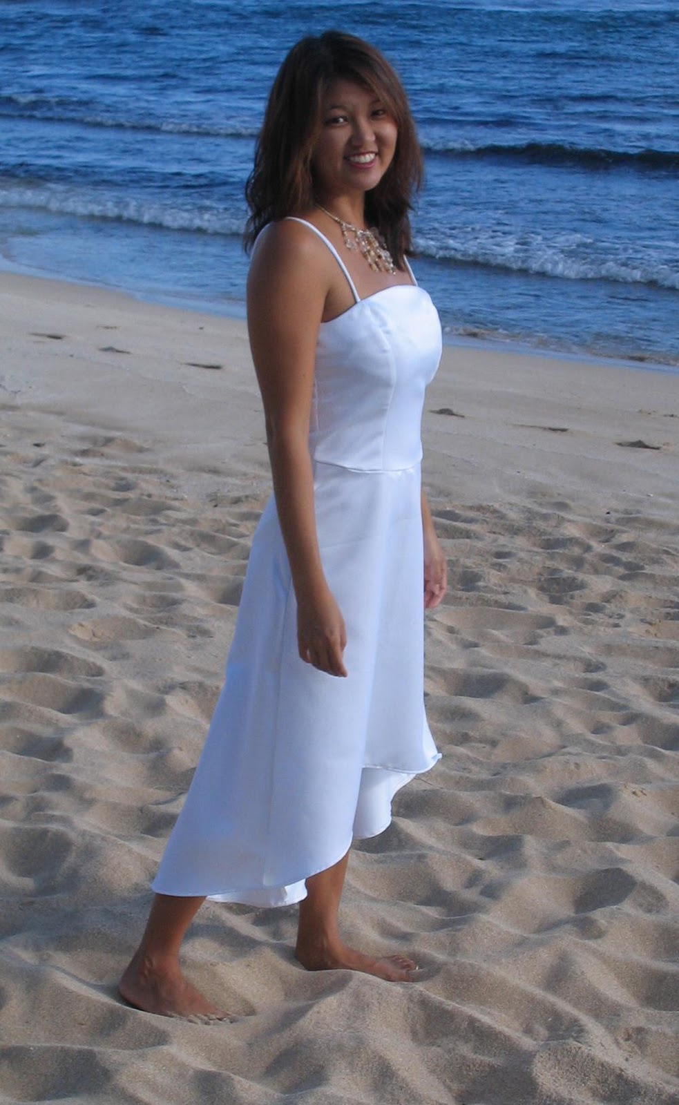 short beach wedding dress