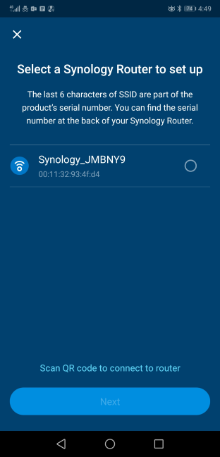 การกำหนดค่า Synology MR2200ac ในแอป DS Router