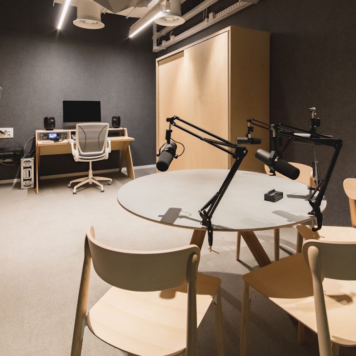 Audio recording studio, Global Creator Studio, Google for Startups