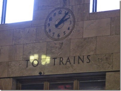 IMG_0773 Clock inside Union Station in Portland, Oregon on May 10, 2008