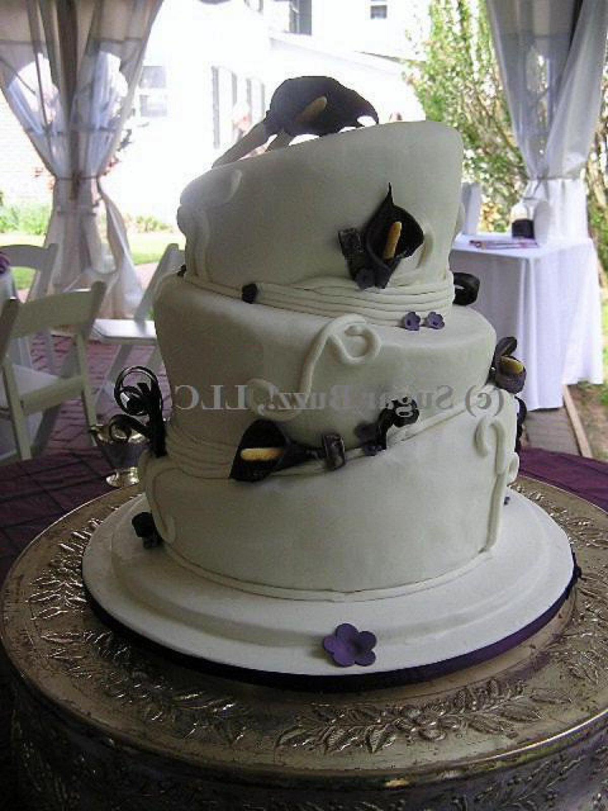 Topsy Turvy Cala Lily cake