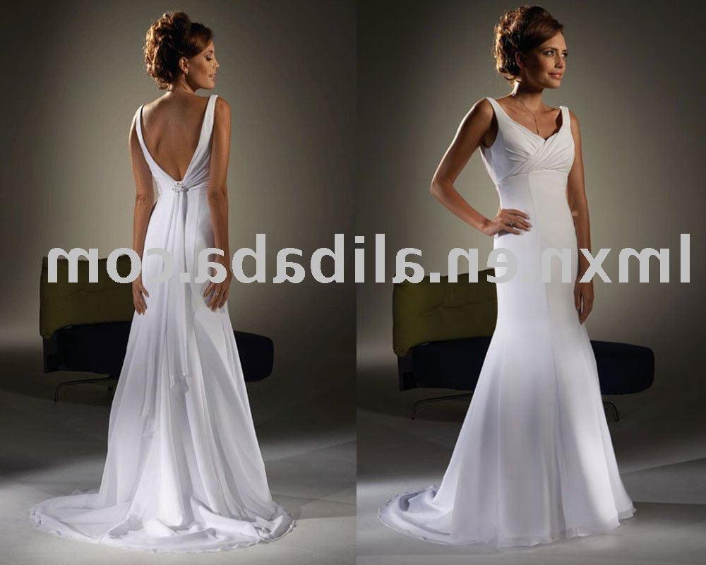 2011 wholesales free shipping New fashion White chiffon Wedding dress