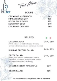 The Blu Bar menu 3