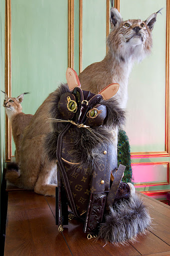 Catsparella: Louis Vuitton Couture Cat Sculpture