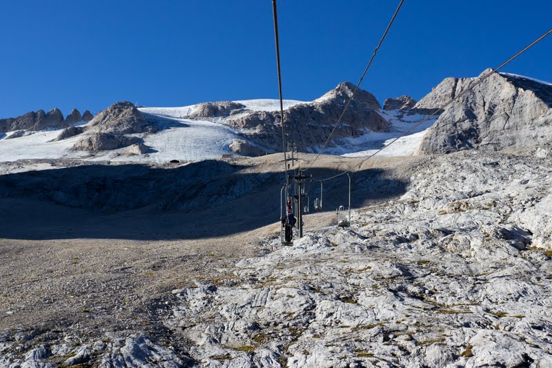 Доломиты. Восхождение на Мармоладу, Punta Penia (3,343 m), спуск по феррате