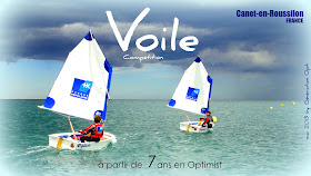 voile enfant optimist 7 ans canet-en-roussillon 66