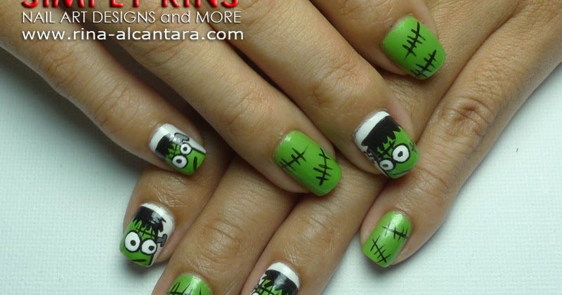 10. "Bride of Chucky" nail art tutorial by Nail Art by Simply Rins - wide 2