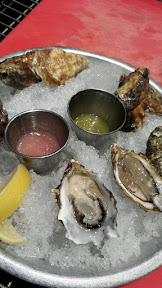 B&T Oyster Bar- Raw Oysters - they offer more than half a dozen different kinds to choose from