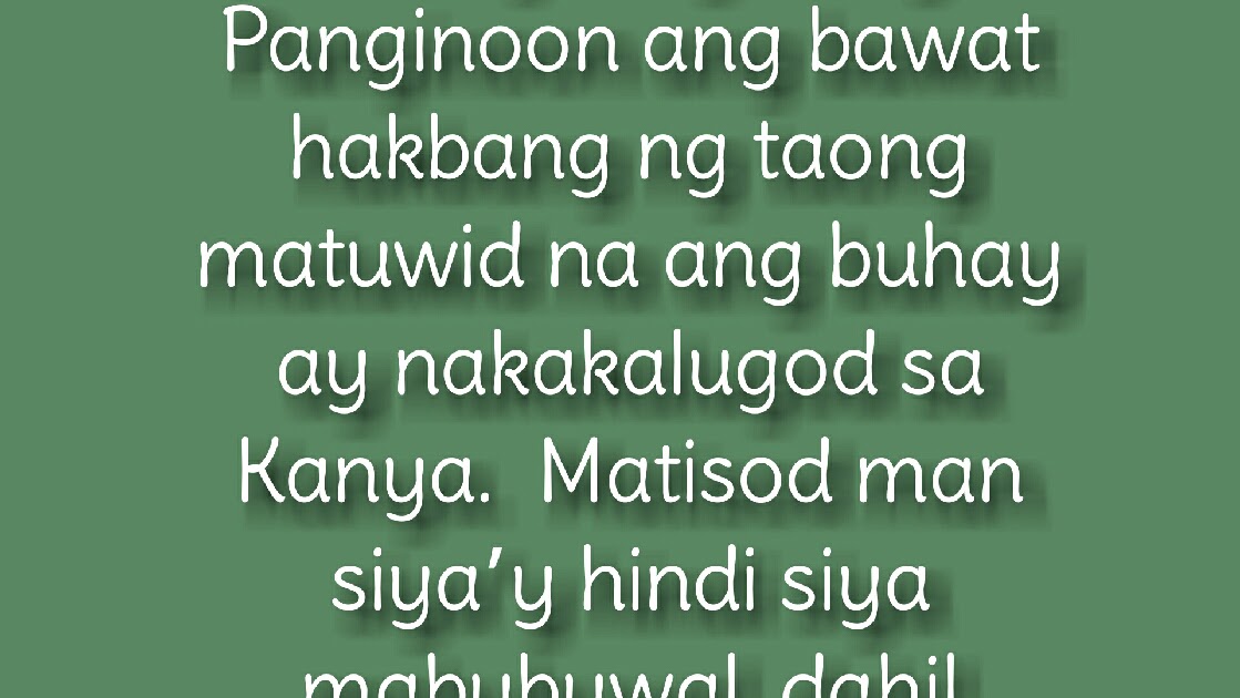 Tagalog Bible Verses
