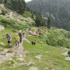 El grup camí del refugi d'Ulldeter.