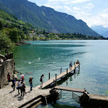 great place for photography at Chillon Castle in Switzerland in Veytaux, Switzerland 