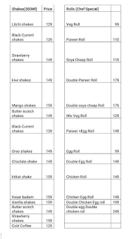 Be.Tech Chai Wala menu 1