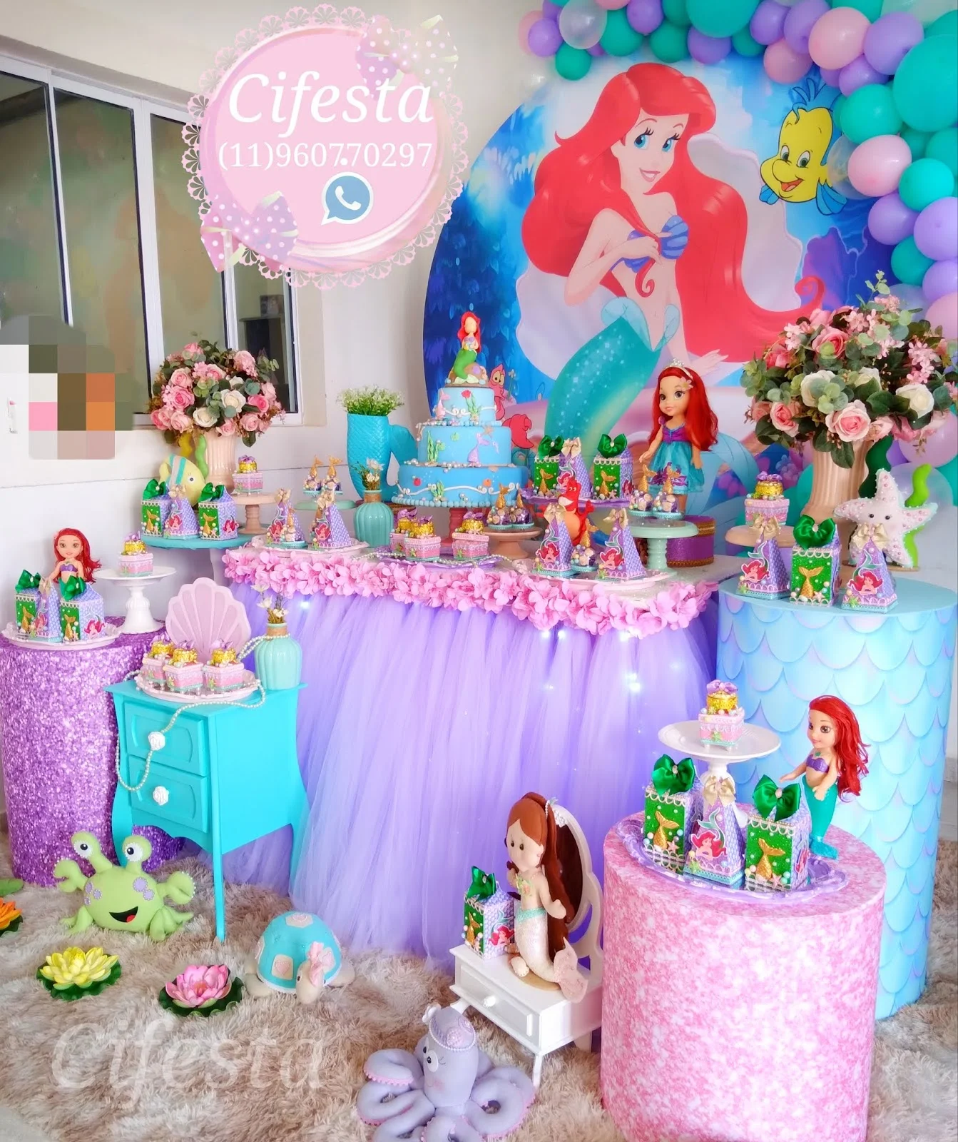 Fantasia Princesa Sereia Ariel Infantil - Loja de Balões, Artigos