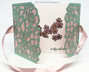 Linda Vich Creates: Floral Thinlits Birthday. Ice cream shades of Blushing Bride and Mint Macaron are the star colors in this birthday card that uses the Detailed Floral Thinlits.