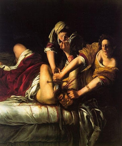 شمشون ودليلة فى الفن التشكيلى  Gentileschi_judith