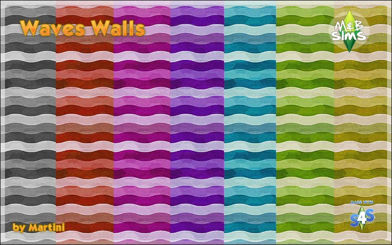 [S4 Walls 04] Waves Walls Set Waves%2BWallsSwatch