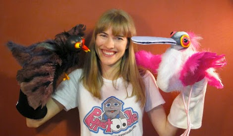 Custom puppets - Dusky Moorhen and Spoonbill Custom puppets - Dusky Moorhen and Spoonbill