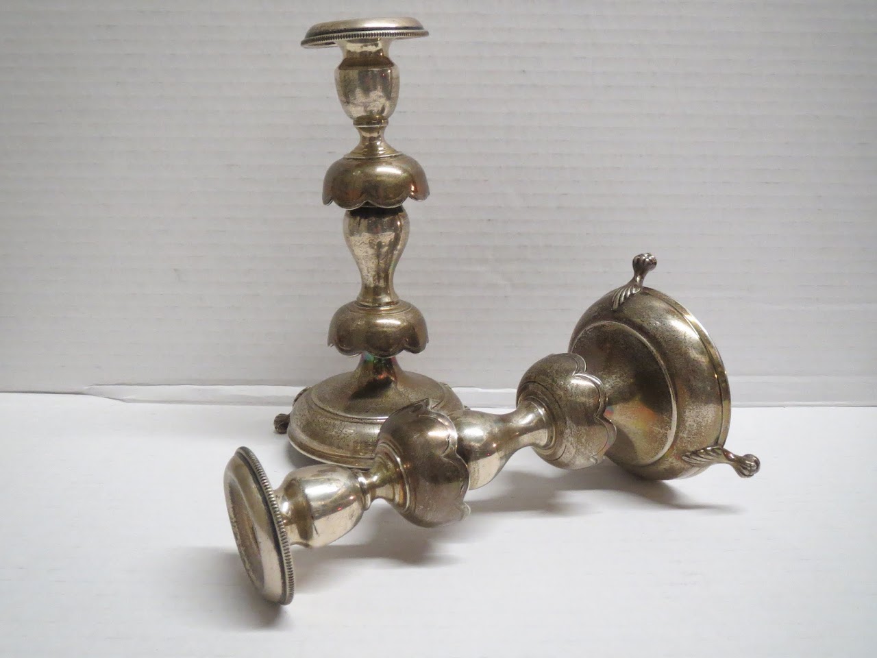 Sterling Silver Candlestick Pair