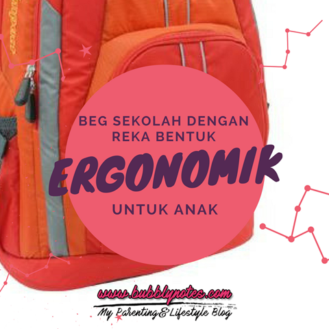 BEG SEKOLAH DENGAN REKABENTUK ERGONOMIK UNTUK ANAK