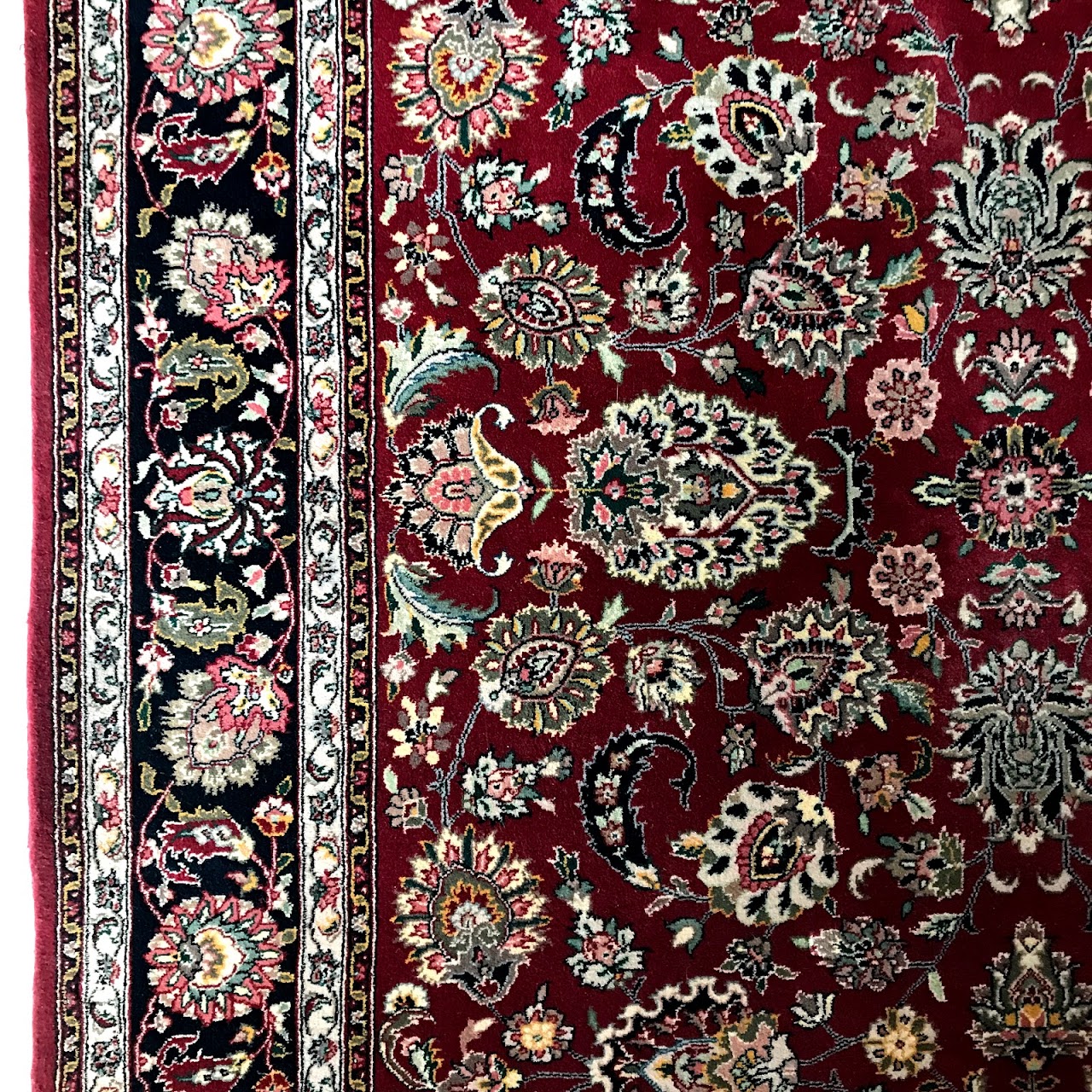Mahal Style Wool Floral Area Rug