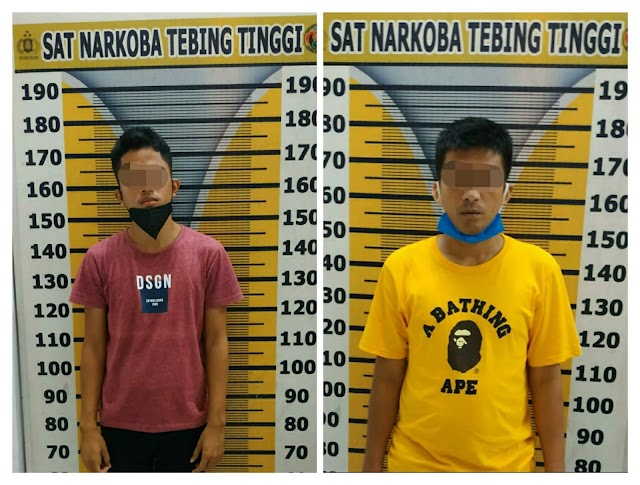 Miliki 1,52 Gram Sabu, Ari dan DZ Nginap di Jeruji Sat Narkoba Polres Tebing Tinggi