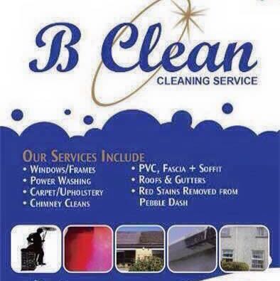 B clean cleaning service logo