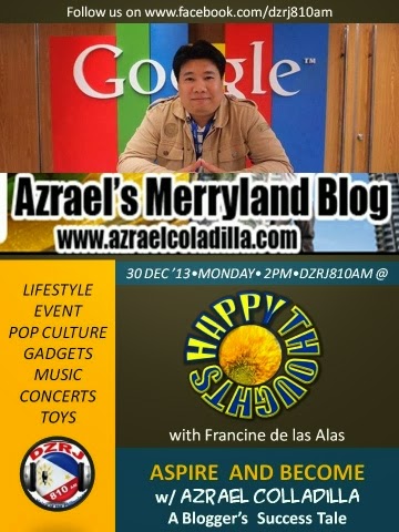 Azrael's Merryland radio guesting tomorrow Dec 30 at 2pm in DZRJ 810AM