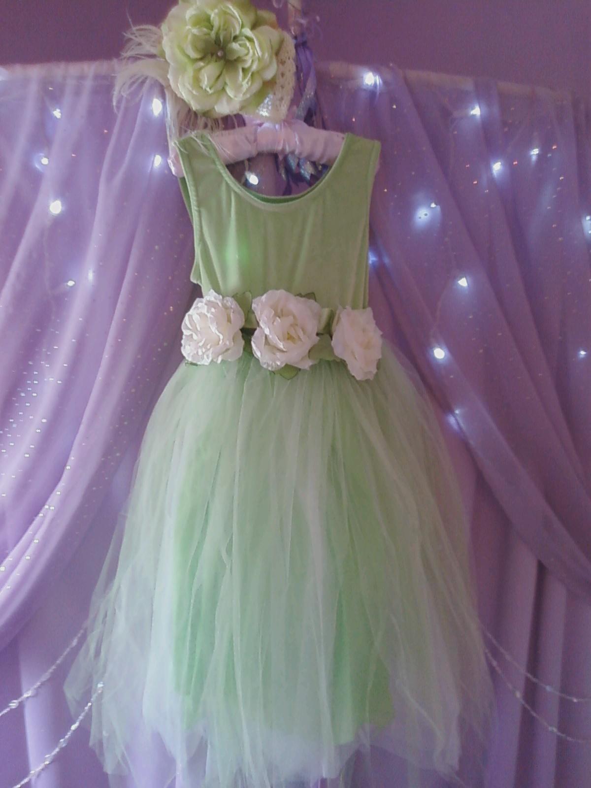 Lime Velvet Dress