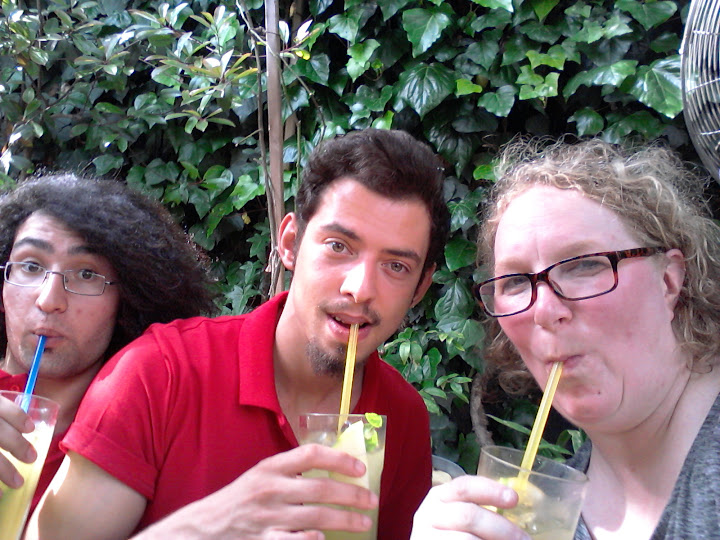 At the lemonade cafe in Istanbul