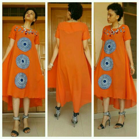 ankara with chiffon styles