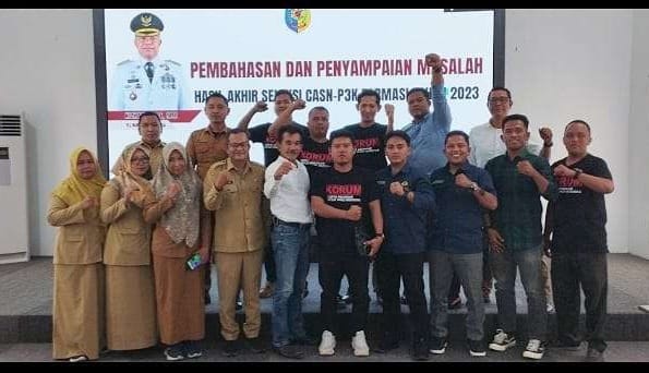 Rapat Bersama Pemkab Batu Bara, KORUM: Pembatalan Hasil Seleksi CASN PPPK 2023 Disepakati Bersama