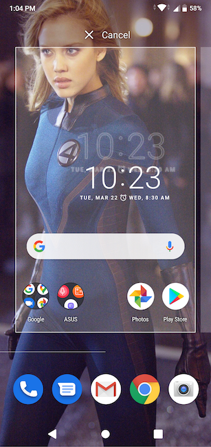 Aggiungi widget alla schermata iniziale di Android