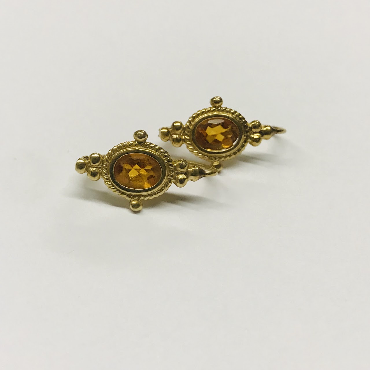 14K Gold and Topaz Earrings