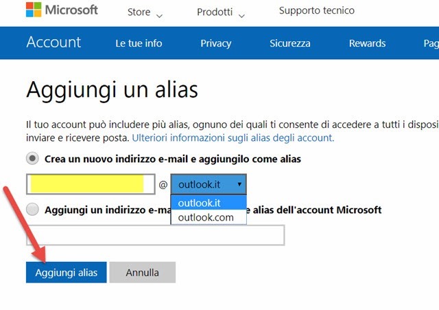 aggiungere-alias-outlook