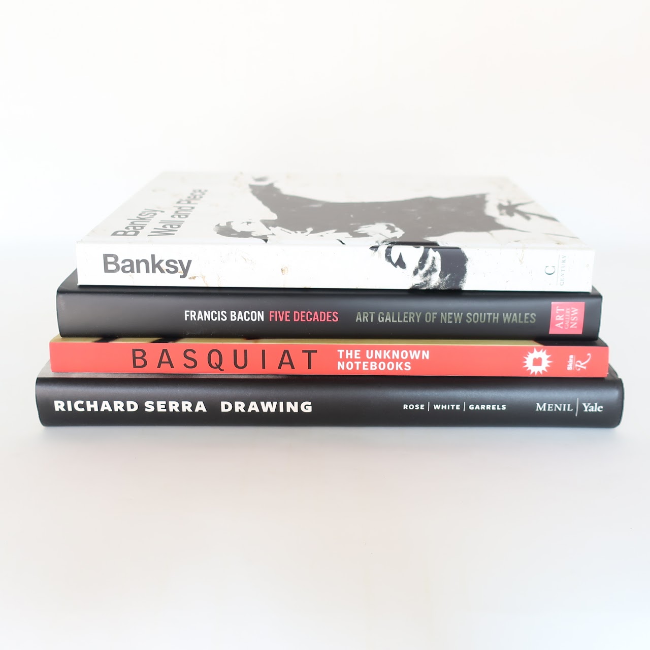 Bacon, Banksy, Basquiat, Serra Art Book Lot