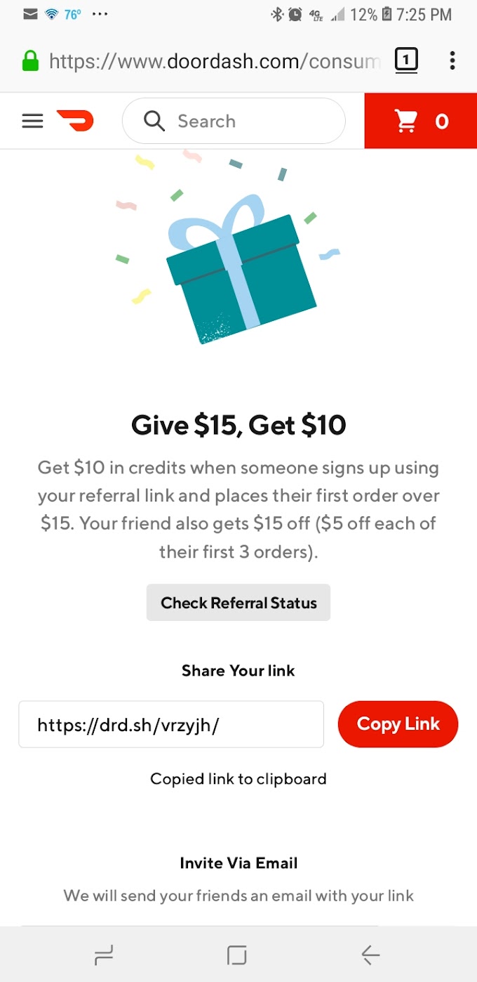 DoorDash $15 off coupon Code