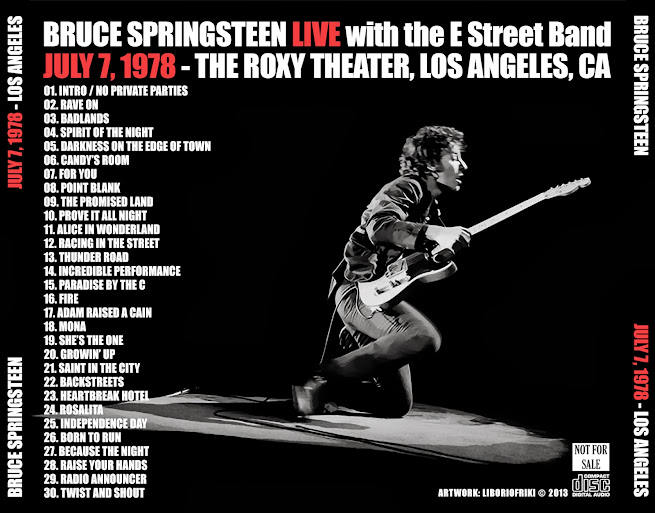 1978 springsteen tour dates