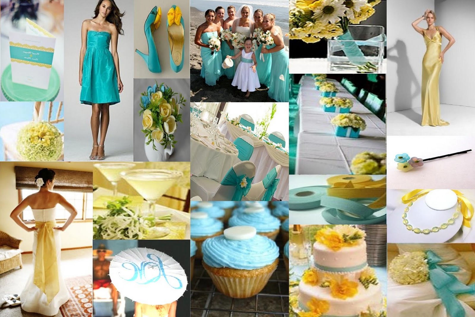 wedding aqua teal colours