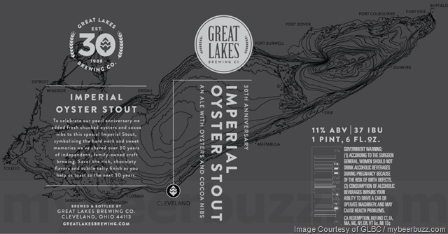 Great Lakes Adding 30th Anniversary Imperial Oyster Stout w/Coconut