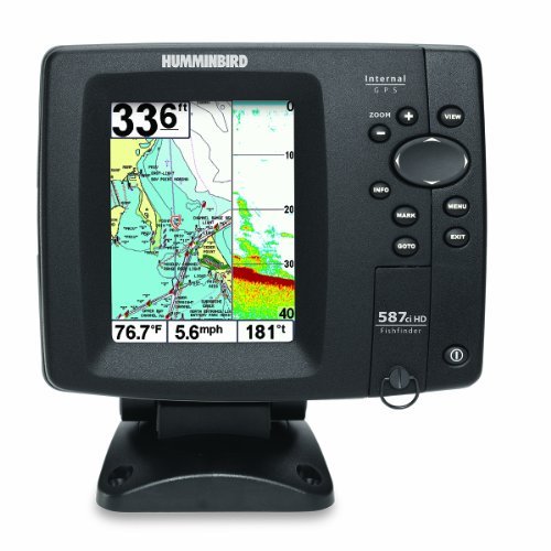 Humminbird 587ci HD Waterproof Marine GPS and Chartplotter with Sounder