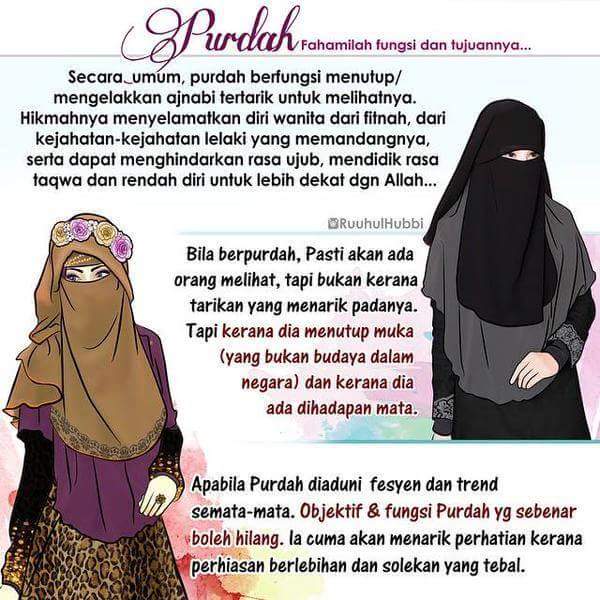 jubah and purdah green behind the ears