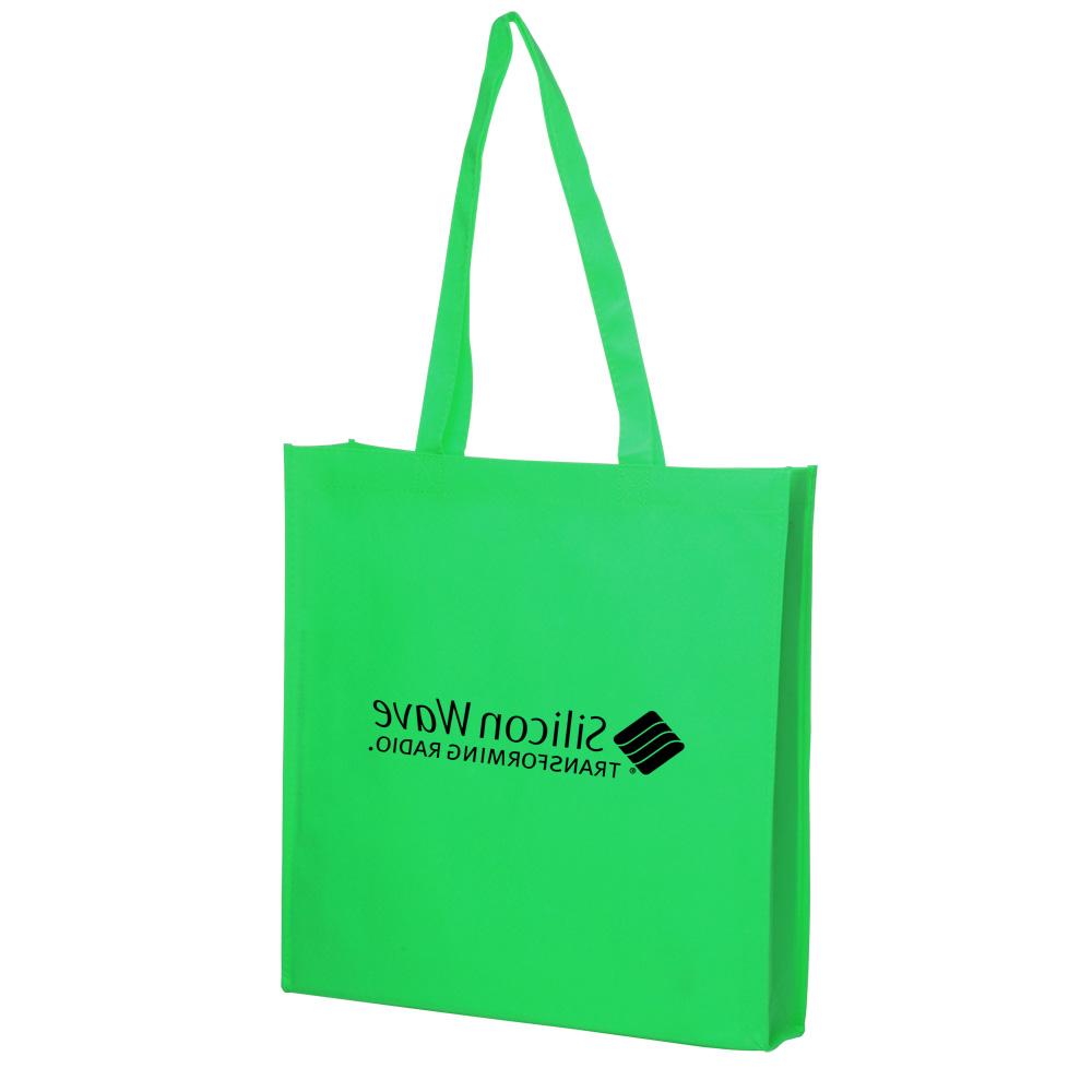 Purple    Lime Green Tote Bags