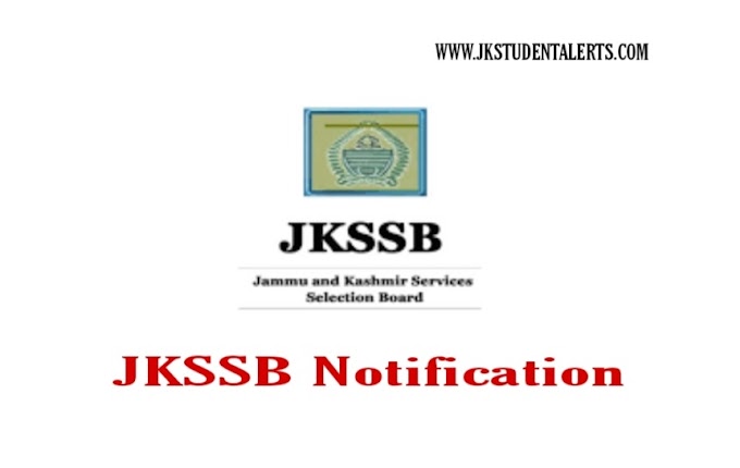 JKSSB Class IV Examination Press Release Check Here