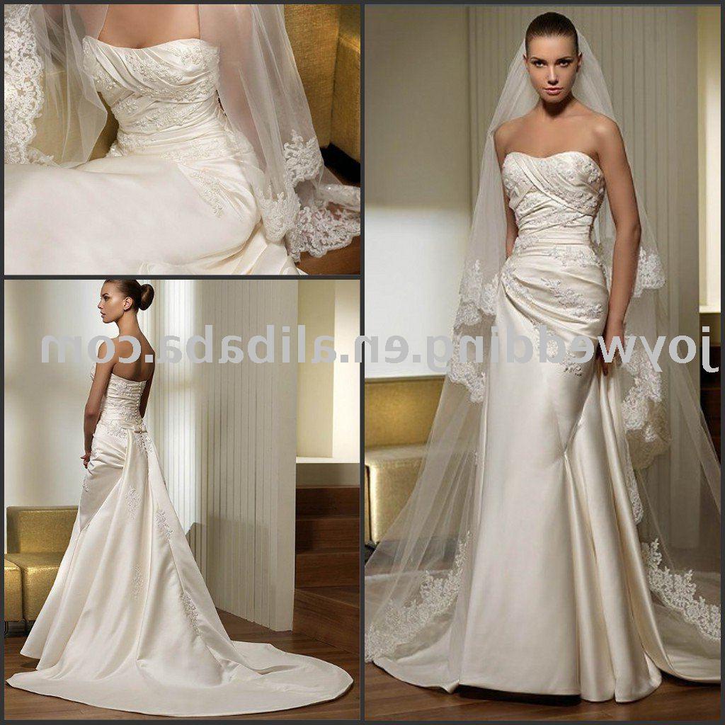 celebrity ivory wedding dress