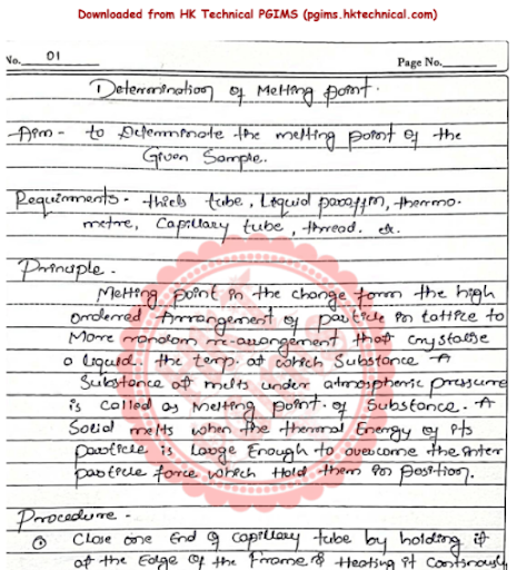 Organic Chemistry All Practicals 2nd Semester B.Pharmacy Lecture Notes,BP202T Pharmaceutical Organic Chemistry I,BPharmacy,Handwritten Notes,Important Exam Notes,BPharm 2nd Semester,