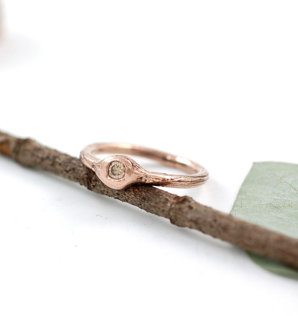 Redwood Twig Engagement Ring