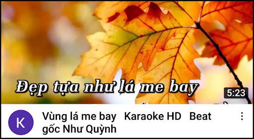 Chọn video và bắt đầu hát